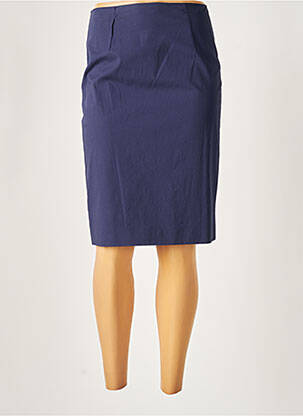 Jupe mi-longue stretch bleu PAULE KA femme