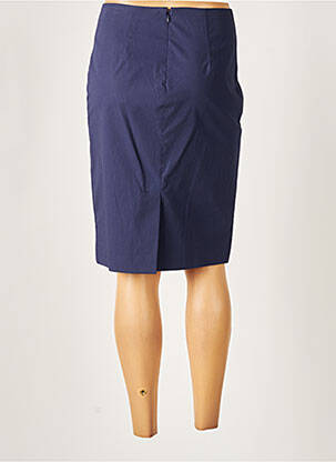 Jupe mi-longue stretch bleu PAULE KA femme
