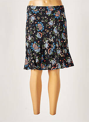 Jupe mi-longue coupe évasée noir SET femme