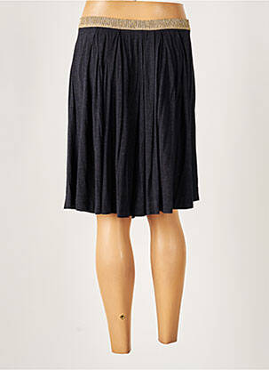 Jupe mi-longue stretch bleu HARTFORD femme