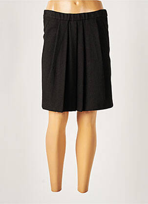 Jupe mi-longue doublure textile noir HARTFORD femme