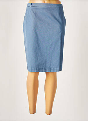 Jupe mi-longue taille normale bleu FABIANA FILIPPI femme