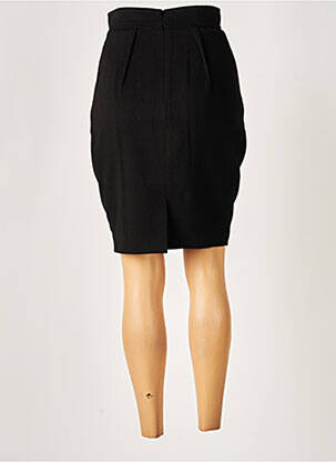 Jupe mi-longue taille haute noir PAULE KA femme