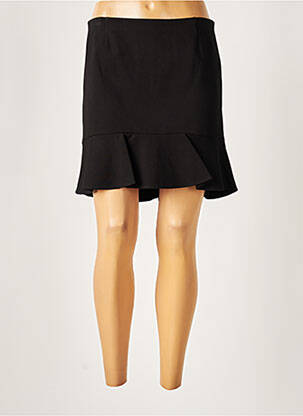 Jupe courte coupe évasée noir SET femme