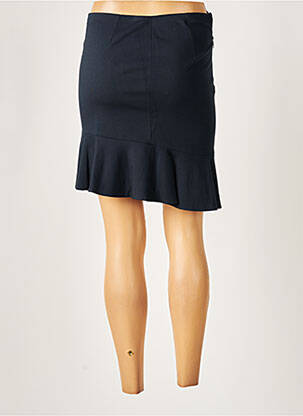 Jupe courte taille normale bleu SET femme