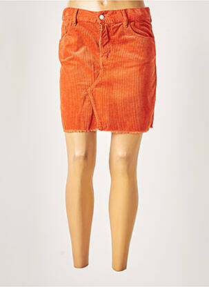 Jupe courte poches orange ACQUAVERDE femme