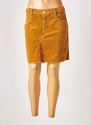 Jupe courte poches jaune ACQUAVERDE femme