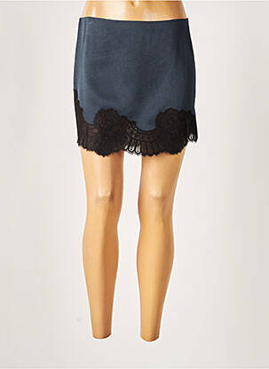 Jupe courte taille normale bleu VANESSA BRUNO femme