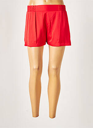 Short coupe fluide taille normale rouge ALLUDE femme