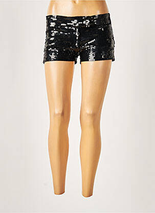 Short fermeture zippée sous rabat avec crochet taille basse noir PATRIZIA PEPE femme