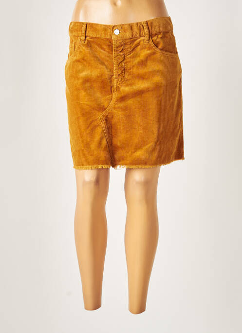 Jupe courte poches jaune ACQUAVERDE femme
