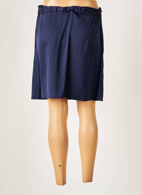 Jupe courte bleu ALLUDE pour femme