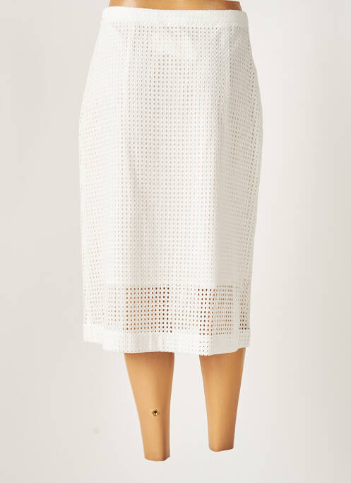 Jupe mi-longue blanc SET pour femme