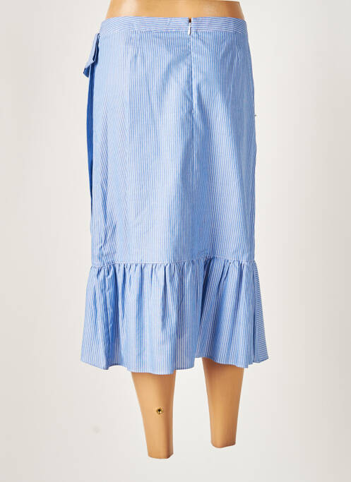 Jupe mi-longue bleu SET pour femme