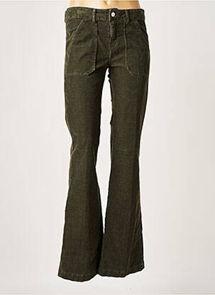 Pantalon flare stretch taille normale vert ACQUAVERDE femme