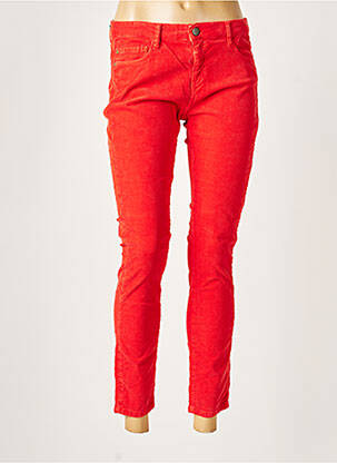 Pantalon 7/8 stretch taille basse rouge ACQUAVERDE femme