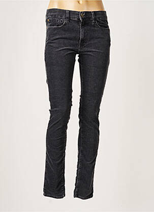 Pantalon slim broderie rivets taille normale gris ACQUAVERDE femme