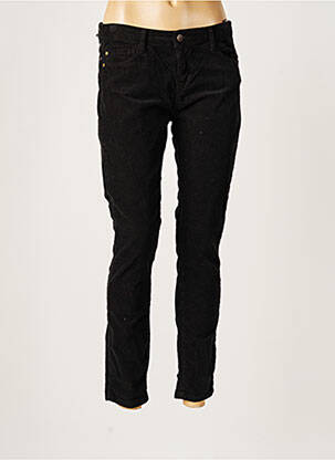 Pantalon slim stretch taille normale noir ACQUAVERDE femme