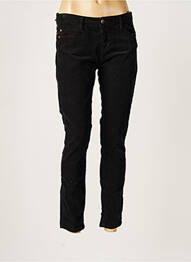 Pantalon slim broderie rivets taille normale noir ACQUAVERDE femme