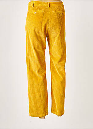 Pantalon chino fermeture zippée sous rabat boutonné taille normale jaune HARTFORD femme