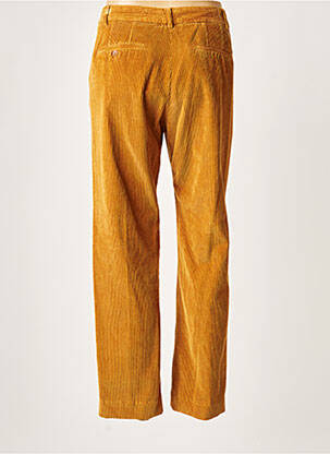 Pantalon chino fermeture zippée sous rabat boutonné taille normale marron HARTFORD femme