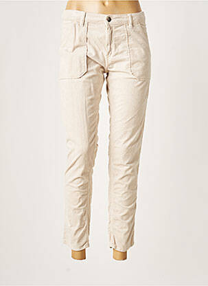 Pantalon 7/8 stretch taille normale beige ACQUAVERDE femme