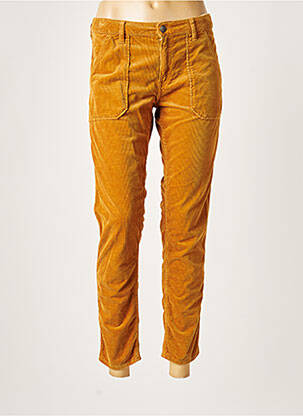 Pantalon 7/8 stretch taille normale marron ACQUAVERDE femme