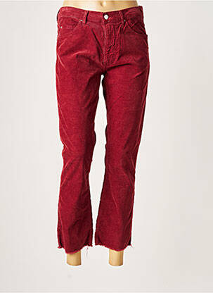 Pantalon 7/8 stretch taille normale rouge ACQUAVERDE femme