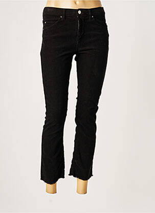 Pantalon 7/8 stretch taille normale noir ACQUAVERDE femme