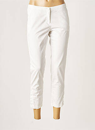 Pantalon 7/8 coupe chino taille normale blanc ARMANI femme