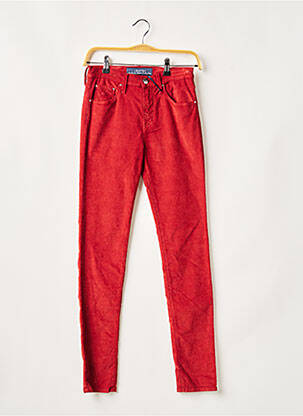 Pantalon slim stretch taille normale rouge JACOB COHEN femme
