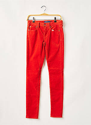 Pantalon slim stretch taille normale rouge RALPH LAUREN femme