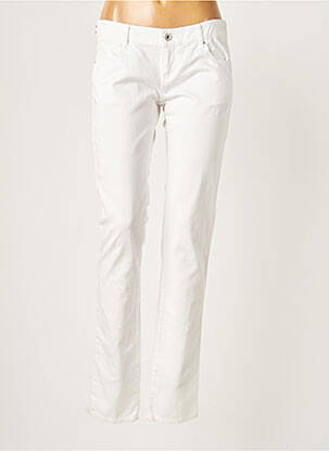 Pantalon slim taille basse taille basse blanc ARMANI femme