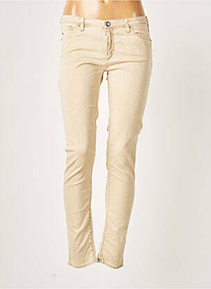 Jeans coupe slim slim taille basse beige EMPORIO ARMANI femme