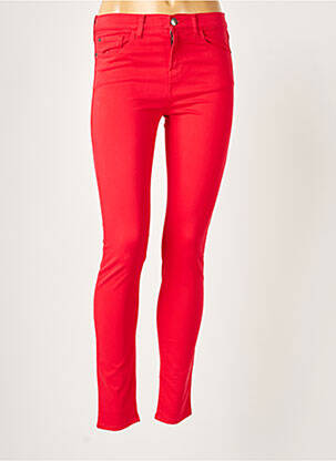Pantalon slim taille basse taille basse rouge EMPORIO ARMANI femme