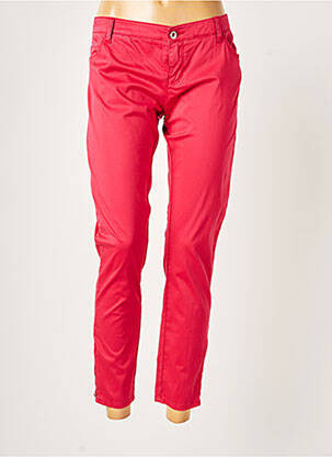 Pantalon 7/8 stretch taille basse rouge ARMANI femme