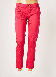 Pantalon 7/8 stretch taille basse rouge ARMANI femme