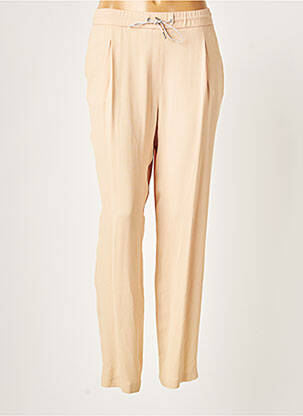 Pantalon droit taille élastique taille normale beige FABIANA FILIPPI femme