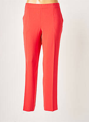 Pantalon droit taille élastique taille normale orange ALBERTO BIANI femme