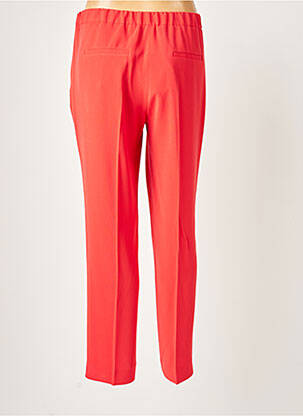 Pantalon droit taille élastique taille normale orange ALBERTO BIANI femme