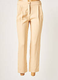 Pantalon 7/8 taille haute taille haute beige PATRIZIA PEPE femme