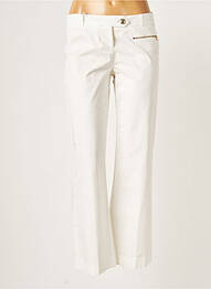 Pantalon large tissage popeline taille basse beige PATRIZIA PEPE femme