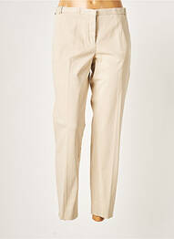 Pantalon 7/8 coupe cigarette taille basse beige FABIANA FILIPPI femme