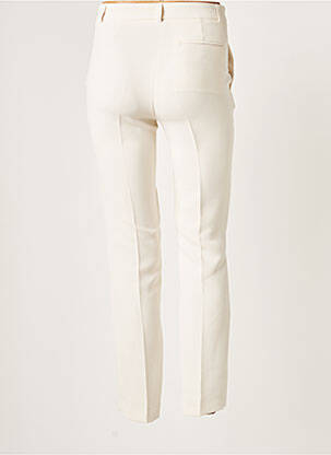 Pantalon 7/8 taille haute taille haute beige EMMA & ROCK femme