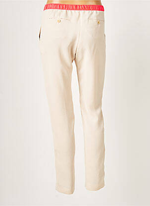 Pantalon 7/8 taille élastique taille normale beige HARTFORD femme