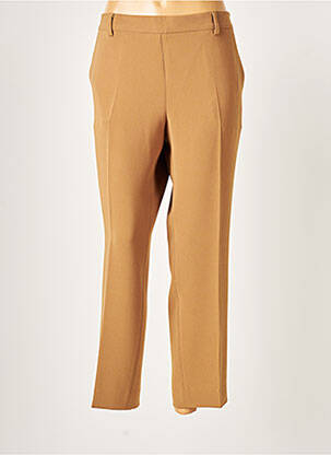 Pantalon 7/8 taille élastique taille normale marron ALBERTO BIANI femme