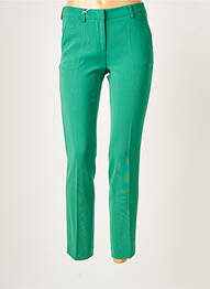 Pantalon 7/8 coupe cigarette taille normale vert ALBERTO BIANI femme