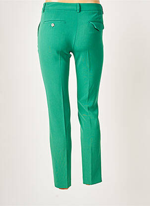 Pantalon 7/8 coupe cigarette taille normale vert ALBERTO BIANI femme