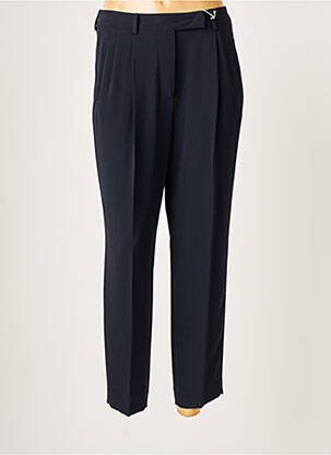 Pantalon 7/8 taille haute taille haute bleu ALBERTO BIANI femme