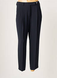 Pantalon 7/8 taille haute taille haute bleu ALBERTO BIANI femme